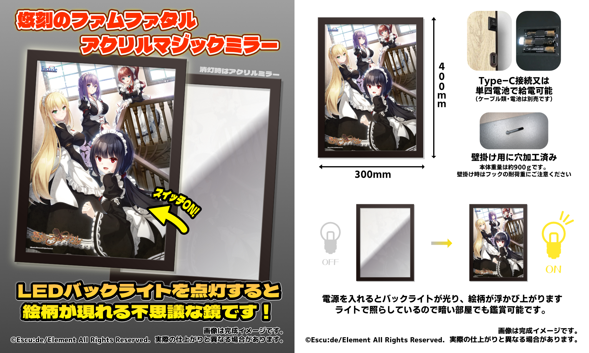 アクリルマジックミラー