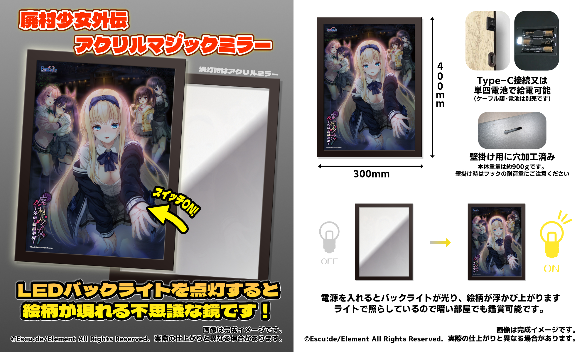 アクリルマジックミラー